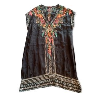 Johnny Was Embroidered Tunic Dress